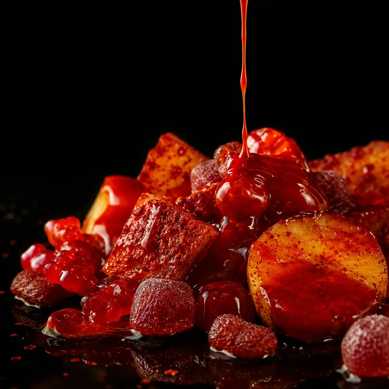 Chamoy mexicano dulce, ácido y picante disponible en Candy Store Pereira